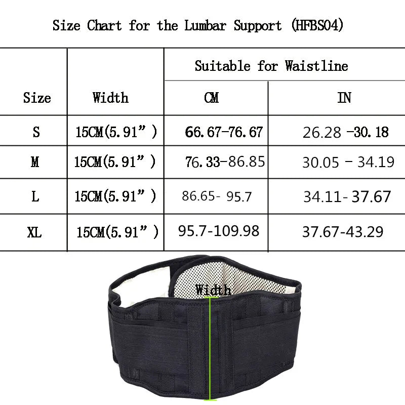 Steel Plate Lumbar Support Thermal Belt
