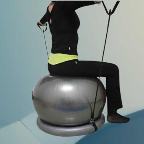 Explosion-proof yoga ball fixed base